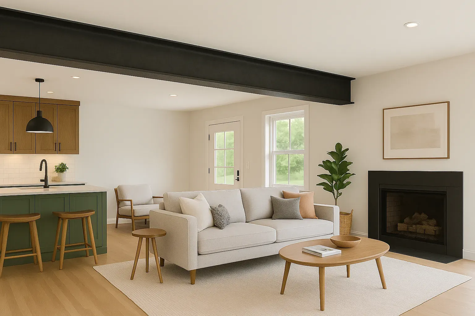 Opening Up Your Main Floor with Structural Steel Beams | LBProjects Calgary home renovations
